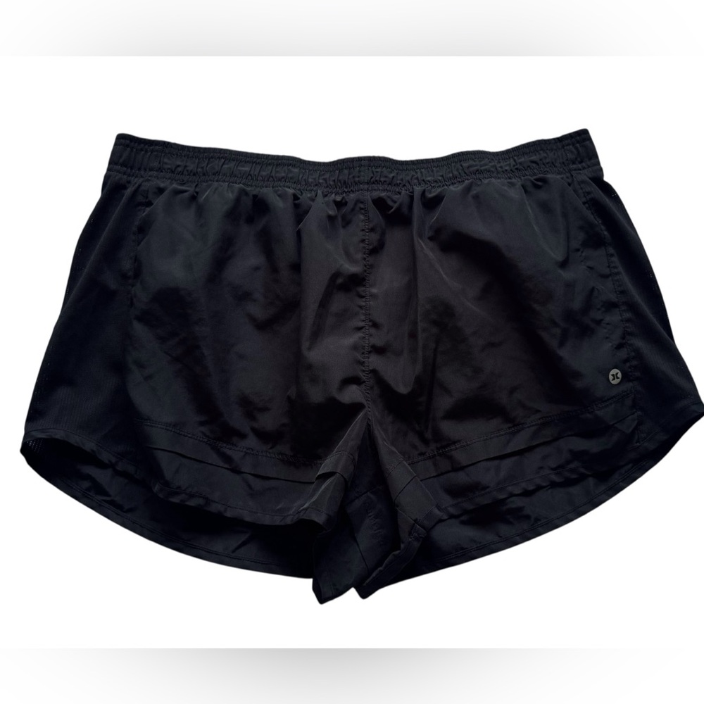 RBX Active Black Women's Running Shorts Lined with Elastic Waist Size Large